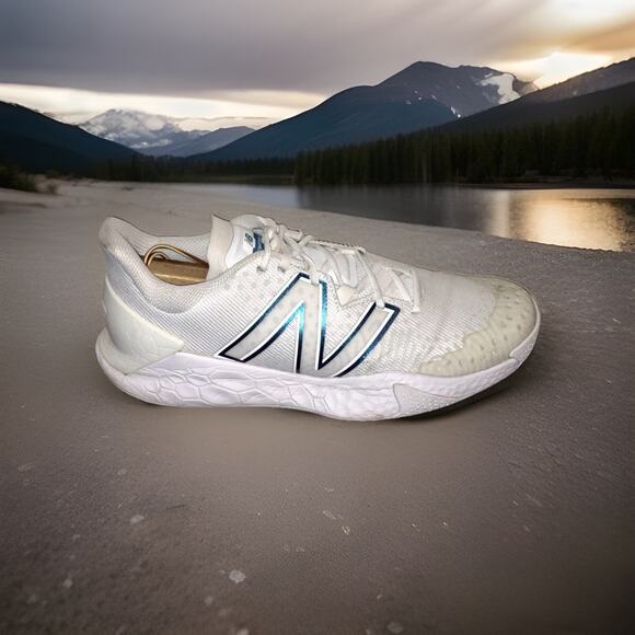 New Balance Mens Size 10.5 Fresh Foam Lav V2 White Laser Blue Sneakers MCHLAVL2 main image 7